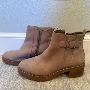 Alex Marie Tan Suede Bootie